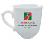 Cốc quà tặng Agribank , dáng chóp lửa